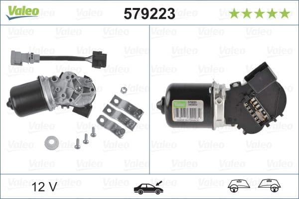 Ruitenwissermotor Voor past: RENAULT MEGANE I, MEGANE I CLASSIC, MEGANE I COACH 08.95-08.08