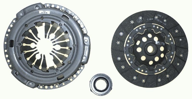 Koppelingskit met lager (228mm) past: AUDI A2, A3, TT  SEAT CORDOBA, CORDOBA VARIO, IBIZA II, IBIZA III, LEON, TOLEDO II  SKODA OCTAVIA I  VW BORA, BORA I, GOLF IV 1.4D/1.8/1.9D 08.96-12.10