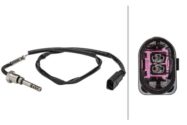 Uitlaatgastemperatuursensor (Vóór katalysator) past: VW CALIFORNIA T5 CAMPER, CALIFORNIA T6 CAMPER, MULTIVAN T5, MULTIVAN T6, TRANSPORTER T5, TRANSPORTER T6 2.0D 09.09-12.19