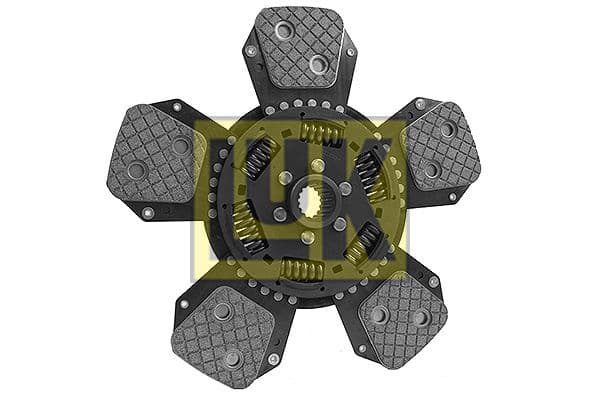 Koppelingsplaat/plaat keramiek (330mm  aantal peddels: 5) past: ZETOR 10520, 10540, 10641, 10741, 11441, 11641, 11741, 12441, 7520, 7540, 7540 E, 8011, 8045, 8045 CRYSTAL, 8520, 8540, 8540 E