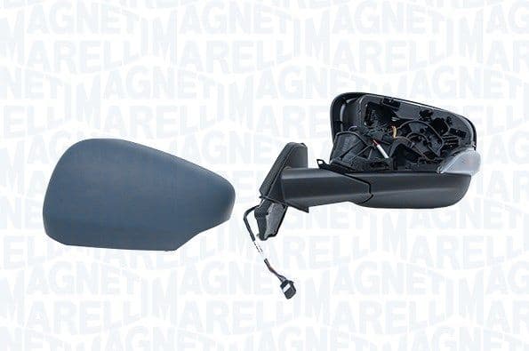 Zijspiegel Links (elektrisch, asferisch, met verwarming, under-coated, elektrisch opklapbaar, met indicator) past: MERCEDES CITAN II W420  NISSAN TOWNSTAR  RENAULT KANGOO III 01.21-