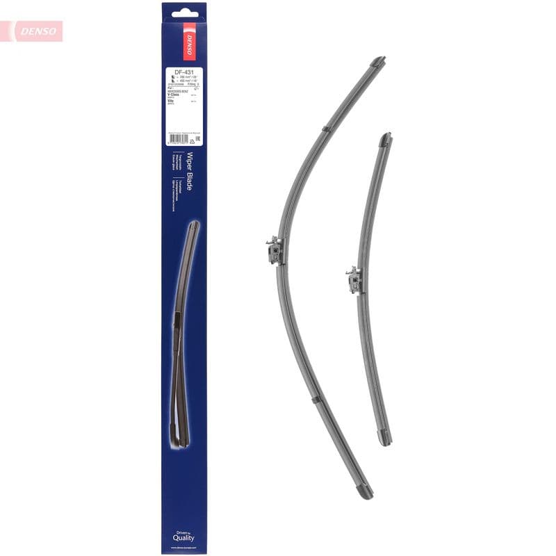 Wisserblad voegloos Voor (2pcs) Flat Blades 700/450mm past: MERCEDES EQV (W447), MARCO POLO CAMPER (W447), V (W447), VITO MIXTO (DOUBLE CABIN), VITO TOURER (W447), VITO (W447) 03.14-