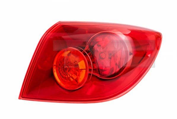 Achterlicht Rechts (extern, W21/5W/W21W, kleur van het glas red) past: MAZDA 3 BK Hatchback 10.03-12.06