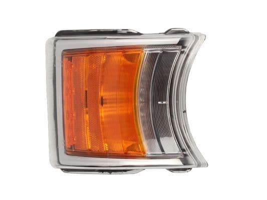 Knipperlicht voor Links/Rechts (kleur van het glas: oranje, H21W/LED, functie dagrijlicht, met lampvoet, aantal LED diodes: 4/8) past: SCANIA R I 04.10-05.19