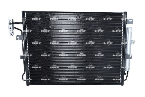A/C condensator (met droger) past: LAND ROVER DISCOVERY III, DISCOVERY IV, RANGE ROVER SPORT I 2.7D 07.04-12.18