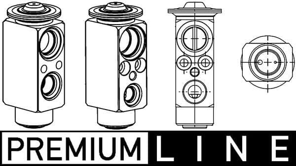 Airconditioning ventiel past: BMW 5 (E39), 7 (E38), X5 (E53), Z8 (E52)  LAND ROVER RANGE ROVER III 2.0-5.4 03.94-08.12
