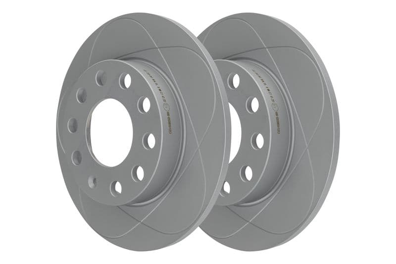 Brake disc, 1pcs, ATE PowerDisc, vol, Cut, Achter   Links/Rechts, buitendiameter 245 mm, dikte 10 mm, past: AUDI 80 B4, A4 B6, A4 B7, COUPE B3  SEAT EXEO, EXEO ST 1.6-3.2 09.90-05.13