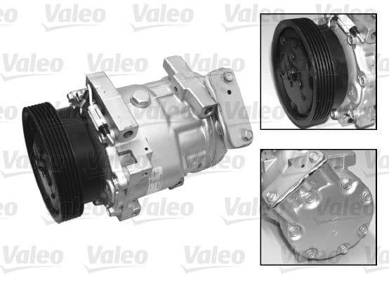 Airconditioning compressor past: DACIA DUSTER, LOGAN, LOGAN EXPRESS, LOGAN MCV, SANDERO  LADA LARGUS  RENAULT CLIO II, DUSTER, LOGAN EXPRESS, LOGAN I, LOGAN/STEPWAY II 1.2-1.6LPG 09.98-