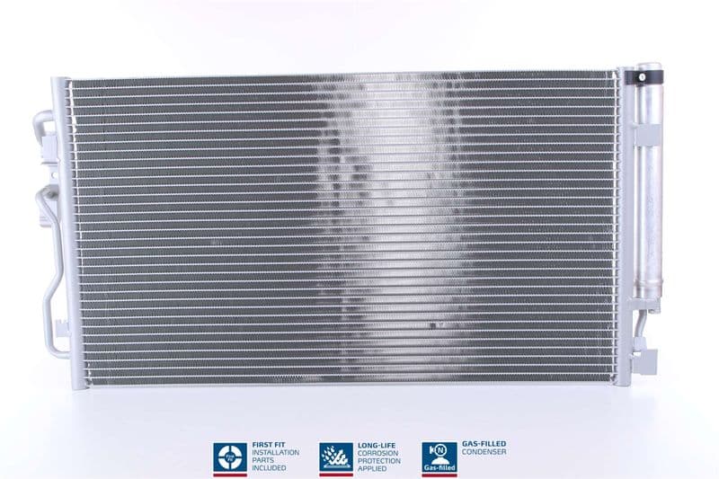 A/C condensator (met droger, (EN) additional fitting elements) past: BMW 1 (F20), 1 (F21), 2 (F22, F87), 3 (F30, F80), 3 (F31), 3 GRAN TURISMO (F34), 4 (F32, F82), 4 (F33, F83) 3.0/3.0H 11.11-06.18