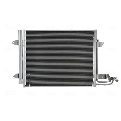 A/C condensator (met droger, (EN) additional fitting elements) past: VW CADDY III, TOURAN 1.4-2.0D 02.03-05.15