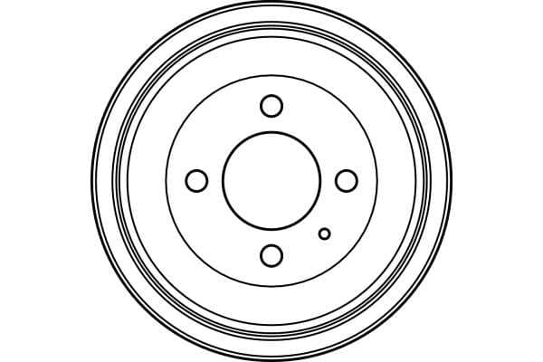 Brake drum Achter past: CHERY COWIN  SEAT AROSA, CORDOBA, CORDOBA VARIO, IBIZA II, IBIZA III, MII  VW LOAD UP!, LUPO I, POLO, POLO III, POLO III CLASSIC, UP! 1.0-Electric 02.93-08.20