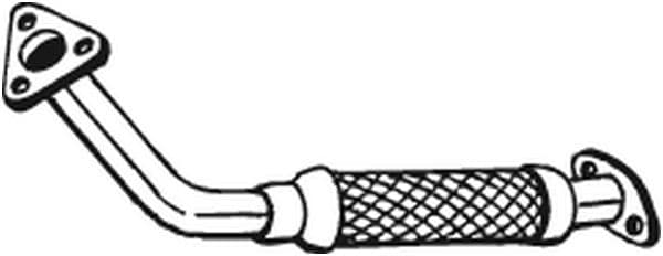 Uitlaatpijp Voor past: MAZDA 323 C IV, 323 F IV, 323 S IV, MX-3 1.3/1.6/1.8 06.89-10.96