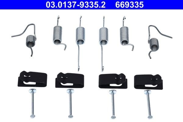 Accessory Kit, parking brake shoes