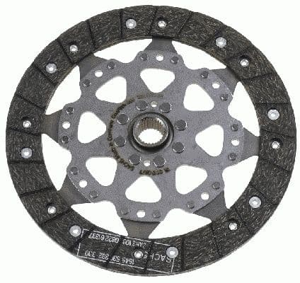 Koppelingsplaat/plaat (228mm) volledig profiel past: MITSUBISHI COLT VI  SMART FORFOUR 1.5D 08.04-06.12