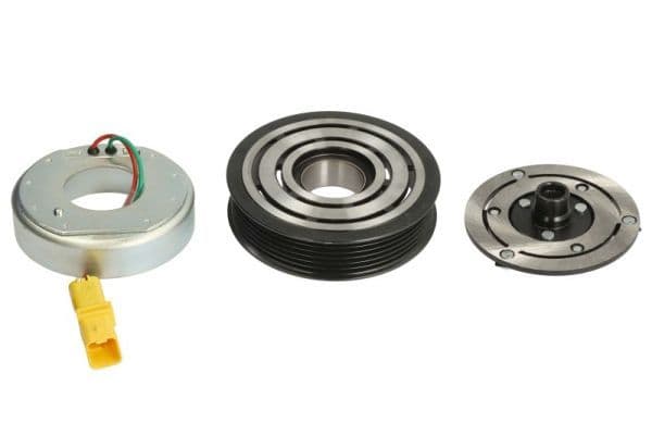 Airco compressor koppeling compleet (SEIKO-SEIKI 12V 6PK 108mm) past: CITROEN BERLINGO, C-ELYSEE, C3 III, JUMPY III, SPACETOURER  PEUGEOT 2008 I, 301, EXPERT, PARTNER, RIFTER 1.2-2.0D 11.12-