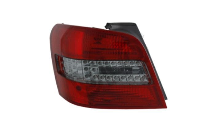 Achterlicht Links (LED, kleur indicator geel/grijs gerookt, kleur van het glas red) past: MERCEDES GLK X204 06.08-05.12
