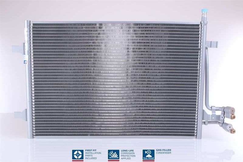 A/C condensator ((EN) additional fitting elements) past: FORD FIESTA V, FUSION 1.6D 11.04-12.12