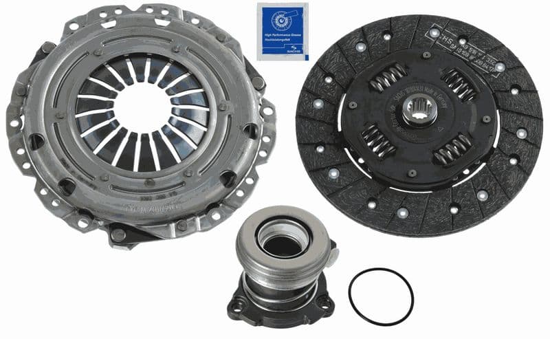 Koppelingskit met hydraulisch lager (205mm) past: ALFA ROMEO 159  FIAT CROMA  OPEL ASTRA H, ASTRA H GTC, CORSA D, MERIVA B, SIGNUM, VECTRA C, VECTRA C GTS, ZAFIRA B 1.4-1.8LPG 06.05-03.17