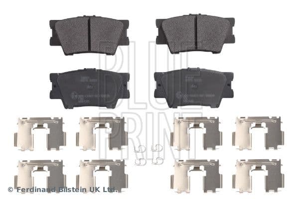 Remblokken set Achter , past: VOLVO 340-360  LEXUS ES, HS  PONTIAC VIBE  TOYOTA AVALON, CAMRY, MARK X ZIO I, RAV 4 III, RAV 4 IV 1.8-3.5 08.84-