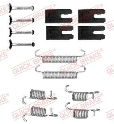 Accessory Kit, parking brake shoes