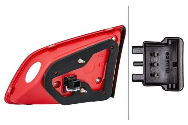 Achterlicht Links (binnen, LED, kleur van het glas red/wit, anti-fog licht) past: VW PASSAT B7 Stationwagon 08.10-12.14