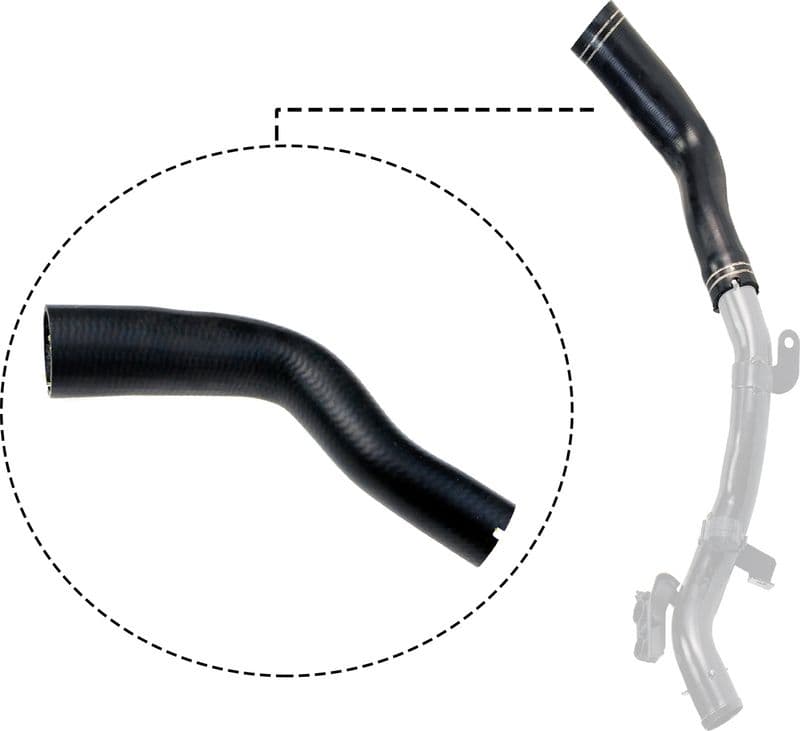 Verwarmingsslang (46,5mm) past: FIAT DOBLO 1.3D 05.04-