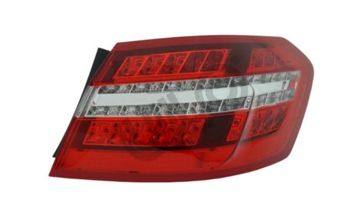 Achterlicht Rechts (extern, LED, kleur indicator transparant, kleur van het glas red) past: MERCEDES E-KLASA W212 Saloon 01.09-01.13