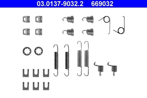 Accessory Kit, brake shoes