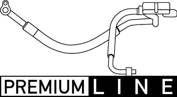 Airco slang/pijp (van aircocompressor tot condensator, hoge druk) past: FORD MONDEO III 1.8/2.0 10.00-03.07