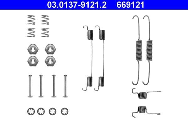 Accessory Kit, brake shoes
