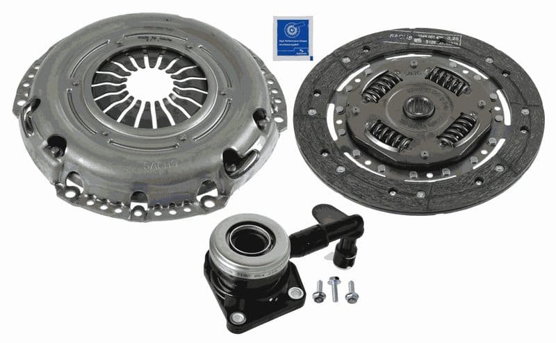 Koppelingskit met hydraulisch lager (schijf + drukplaat, 220mm) past: VOLVO S40 II, V50  FORD FOCUS C-MAX, FOCUS II 1.4/1.6/1.8ALK 10.03-12.12