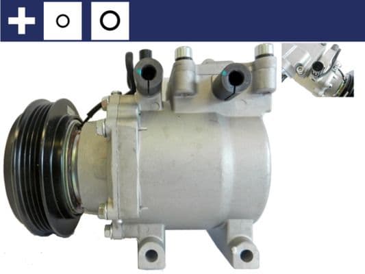 Airconditioning compressor past: HYUNDAI COUPE II, ELANTRA III, LANTRA II, MATRIX, TIBURON, TUCSON  KIA SPORTAGE II, SPORTAGE III 1.6-2.0LPG 11.95-12.15