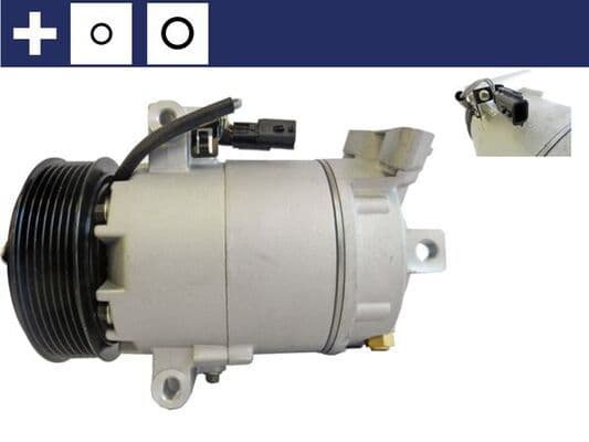 Airconditioning compressor past: NISSAN QASHQAI I, X-TRAIL II  RENAULT GRAND SCENIC II, GRAND SCENIC III, MEGANE II, SCENIC II, SCENIC III 1.6-2.0D 09.05-