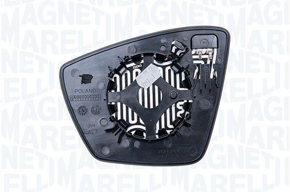 Zijspiegel glas Rechts (in reliëf, met verwarming) past: SKODA KODIAQ I 03.17-12.18