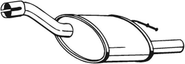 Uitlaatsysteem achterste geluiddemper past: FORD FOCUS I 1.8/1.8LPG 10.98-11.04