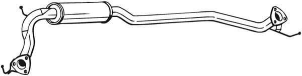 Middendemper uitlaatsysteem past: HONDA CIVIC VIII 2.2D 09.05-12.11