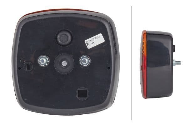 Achterlicht Links/Rechts (P21W/R10W, 12V, geel/red, met indicator, met stoplicht, parkeerlicht)