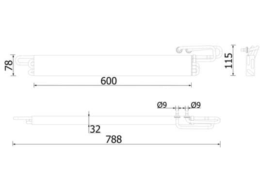 Olie radiator past: OPEL INSIGNIA A, INSIGNIA A COUNTRY 1.6D 07.15-03.17