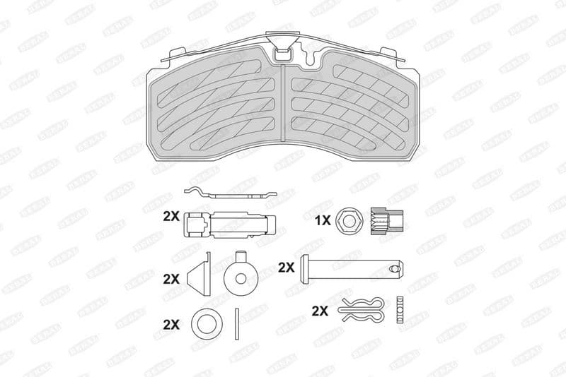 Remblokken set Achter KNORR SK7 past: MERCEDES ACTROS, ACTROS MP2 / MP3, ATEGO, AXOR, CITARO (O 530), ECONIC, INTEGRO (O 550), SK, TOURISMO (O 350), TRAVEGO (O 580) M476.930-OM942.911 07.87-