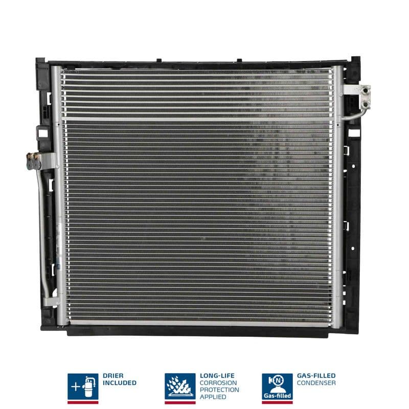 A/C condensator (met droger) past: MERCEDES GL (X166), GLE (C292), GLE (W166), GLS (X166), M (W166) 2.2D-5.5 06.11-10.19