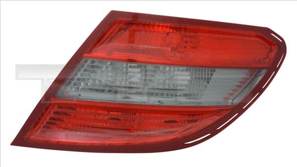 Achterlicht Links (kleur indicator grijs gerookt, kleur van het glas red) past: MERCEDES C-KLASA W204 Saloon 01.07-03.11