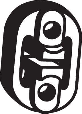 Uitlaatsysteem hanger past: CITROEN C5 II, C5 III  PEUGEOT 407 1.6D-3.0 03.04-12.10