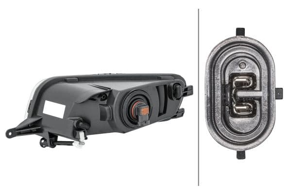 Mistlamp Voor Rechts (H8, met gebogen lichten) past: VW SHARAN 7N 05.10-