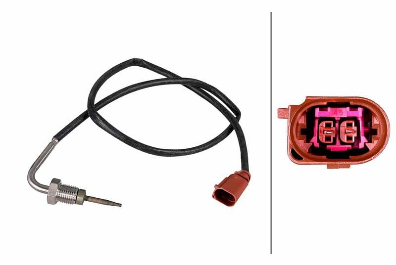Uitlaatgastemperatuursensor (Vóór DPF) past: AUDI A3, Q3, TT  SEAT ALHAMBRA, ALTEA, ALTEA XL, EXEO, EXEO ST, LEON  SKODA OCTAVIA II, SUPERB II, YETI  VW BEETLE, CADDY ALLTRACK IV 2.0D 05.03-12.22