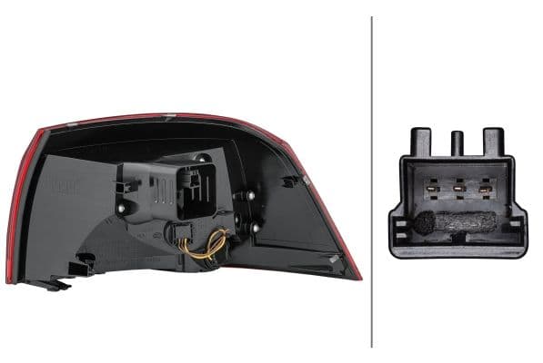 Achterlicht Links (extern, LED/WY21W) past: VW GOLF VI Cabriolet 10.08-11.13