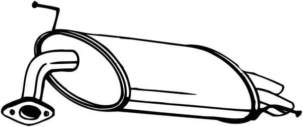 Uitlaatsysteem achterste geluiddemper past: HONDA ACCORD VI 1.6-2.3 10.98-06.03