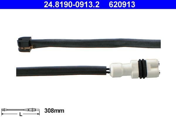 Warning Contact, brake pad wear