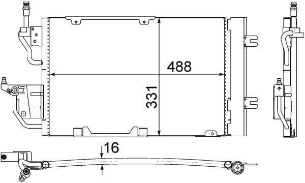 Air conditioning condenser