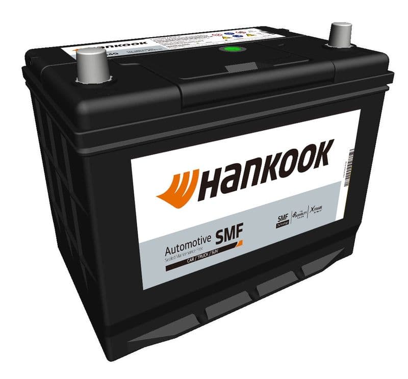 Batterij HANKOOK 12V 70Ah/540A (R+ standaard terminal) 257x172x200 B01 - montageflens 10,5 mm (beginnen)