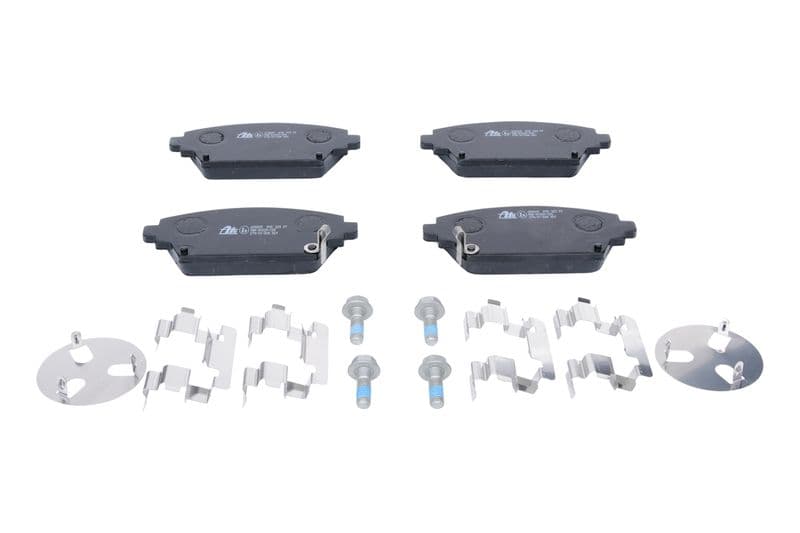 Remblokken set Voor (met extra's  met remklauw geleidingsbouten), past: HONDA ACCORD VI  MG ZR, ZS  NISSAN ALMERA TINO, PRIMERA 1.6-2.5 03.97-